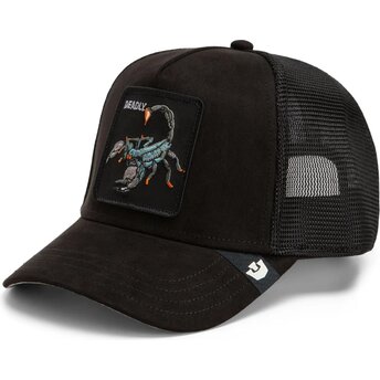 Boné trucker preto escorpião Suede Scorpion Microsuede The Farm da Goorin Bros.