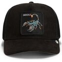 bone-trucker-preto-escorpiao-suede-scorpion-microsuede-the-farm-da-goorin-bros