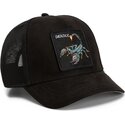bone-trucker-preto-escorpiao-suede-scorpion-microsuede-the-farm-da-goorin-bros