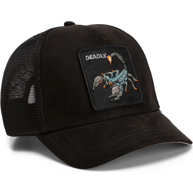 bone-trucker-preto-escorpiao-suede-scorpion-microsuede-the-farm-da-goorin-bros