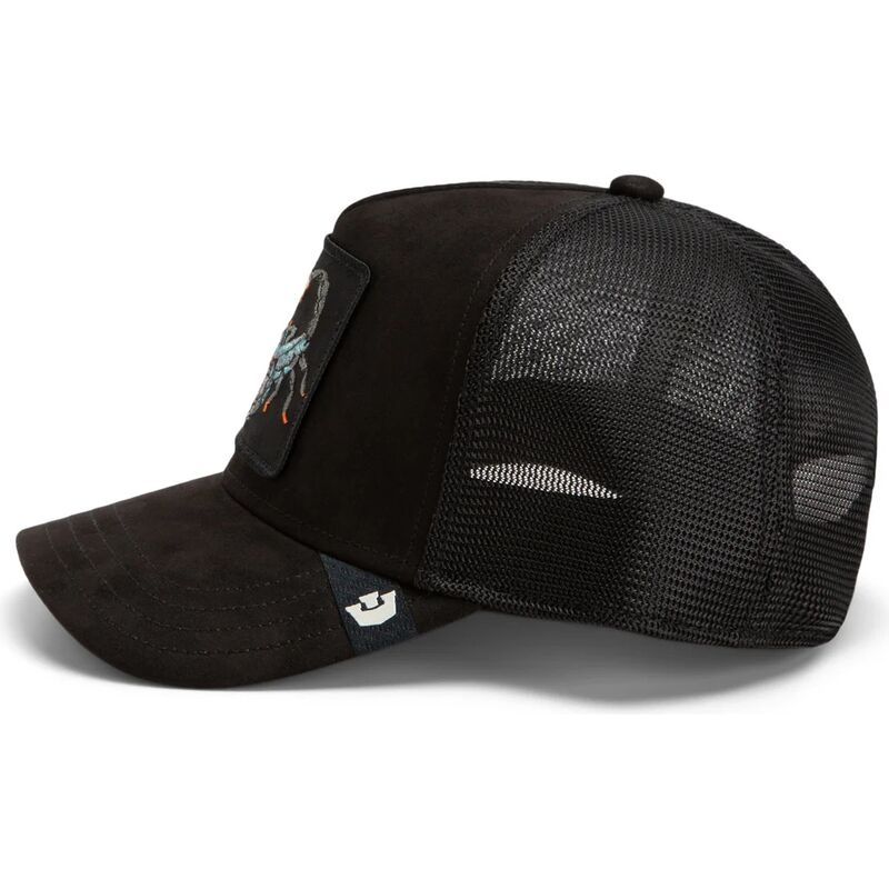 bone-trucker-preto-escorpiao-suede-scorpion-microsuede-the-farm-da-goorin-bros