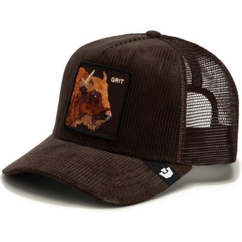 Boné trucker castanho búfalo Corduroy Grit Ridgeline The Farm da Goorin Bros.