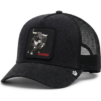 Boné trucker preto touro Raging Denim After Dark The Farm da Goorin Bros.