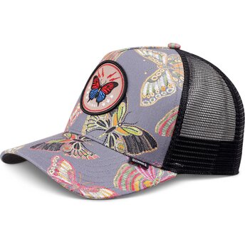 Boné trucker multicolor e preto HFT Butterfly Linen da Djinns