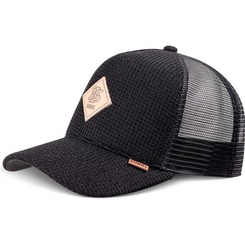 Boné trucker preto HFT Knitted Fab da Djinns