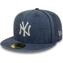 bone-plano-azul-marinho-justo-59fifty-washed-da-new-york-yankees-mlb-da-new-era
