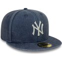 bone-plano-azul-marinho-justo-59fifty-washed-da-new-york-yankees-mlb-da-new-era