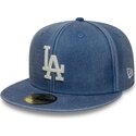 bone-plano-azul-justo-59fifty-washed-da-los-angeles-dodgers-mlb-da-new-era