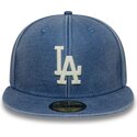 bone-plano-azul-justo-59fifty-washed-da-los-angeles-dodgers-mlb-da-new-era