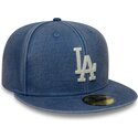 bone-plano-azul-justo-59fifty-washed-da-los-angeles-dodgers-mlb-da-new-era