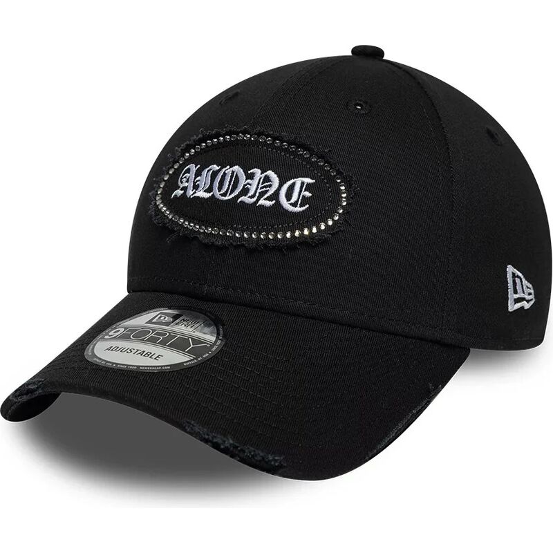 bone-curvo-preto-ajustavel-9forty-gem-patch-distress-alone-da-new-era