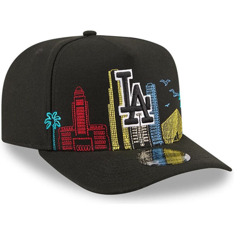 bone-curvo-preto-snapback-9fifty-a-frame-precurved-skyline-da-los-angeles-dodgers-mlb-da-new-era