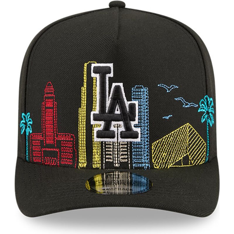 bone-curvo-preto-snapback-9fifty-a-frame-precurved-skyline-da-los-angeles-dodgers-mlb-da-new-era