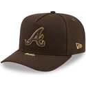 bone-curvo-castanho-snapback-9fifty-a-frame-precurved-visor-pin-da-atlanta-braves-mlb-da-new-era