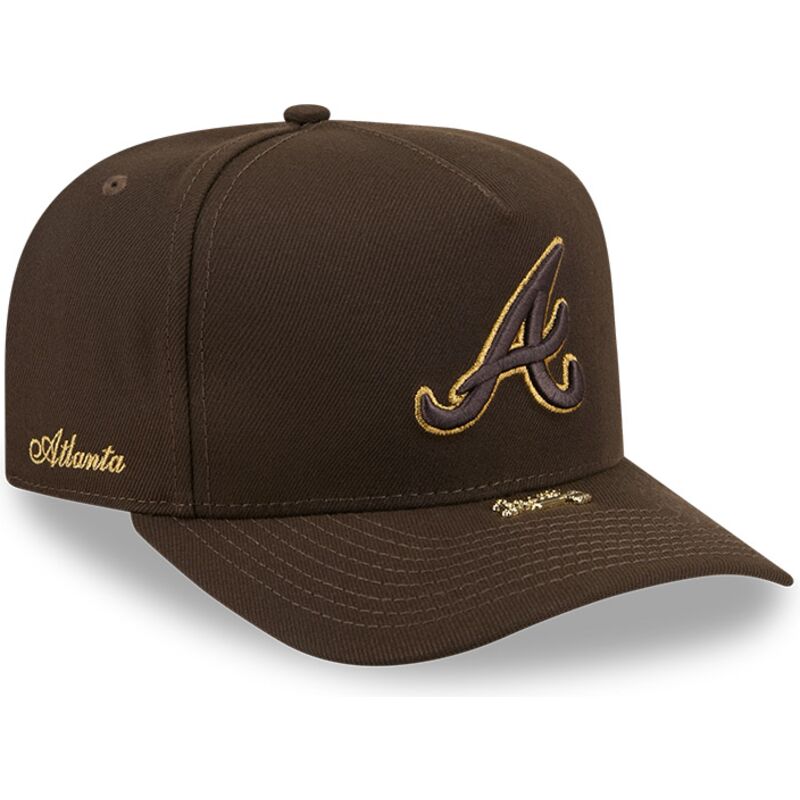 bone-curvo-castanho-snapback-9fifty-a-frame-precurved-visor-pin-da-atlanta-braves-mlb-da-new-era
