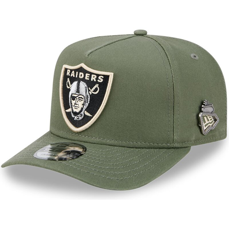 bone-curvo-verde-snapback-9fifty-a-frame-precurved-side-pin-da-las-vegas-raiders-nfl-da-new-era
