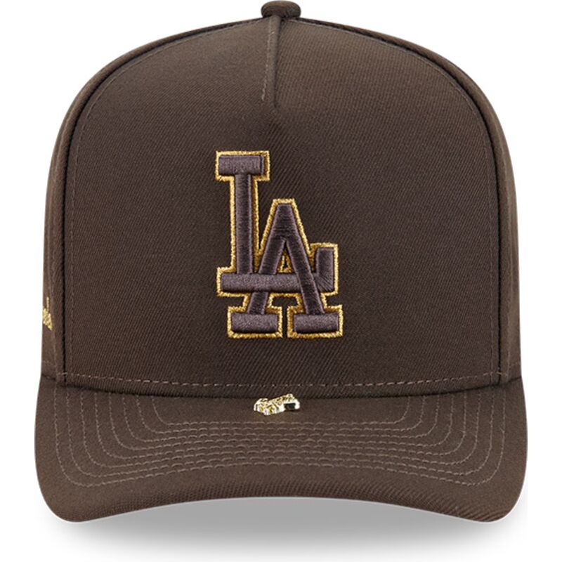 bone-curvo-castanho-snapback-9fifty-a-frame-precurved-visor-pin-da-los-angeles-dodgers-mlb-da-new-era