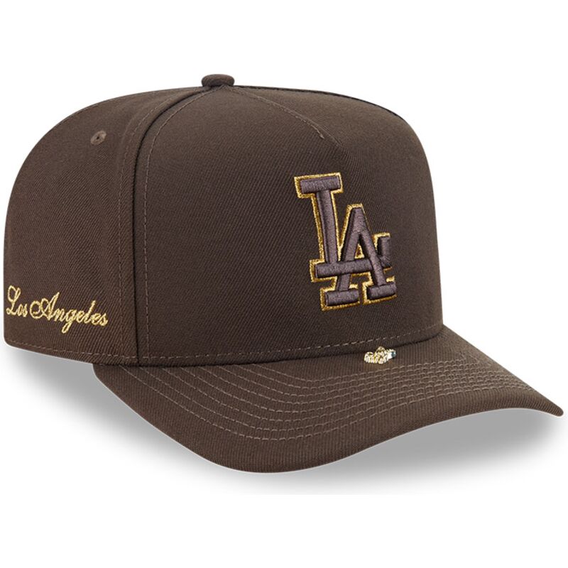 bone-curvo-castanho-snapback-9fifty-a-frame-precurved-visor-pin-da-los-angeles-dodgers-mlb-da-new-era