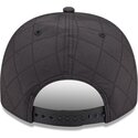 bone-curvo-preto-snapback-com-logo-preto-9fifty-a-frame-precurved-checkered-da-boston-red-sox-mlb-da-new-era