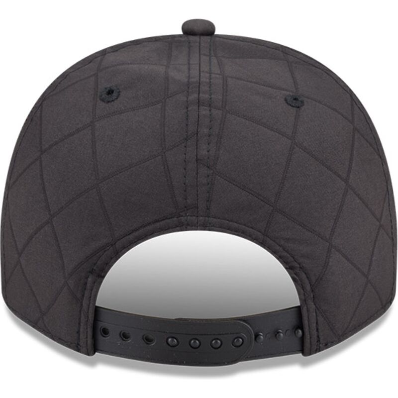 bone-curvo-preto-snapback-com-logo-preto-9fifty-a-frame-precurved-checkered-da-boston-red-sox-mlb-da-new-era