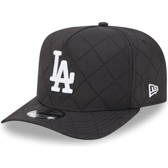 Boné curvo preto snapback 9FIFTY A Frame Precurved Checkered da Los Angeles Dodgers MLB da New Era