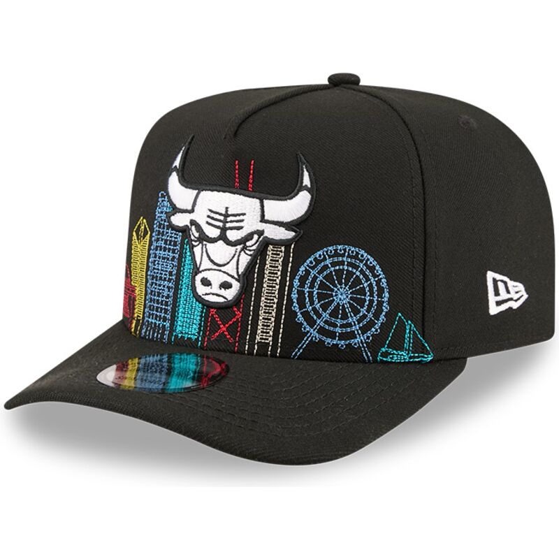 bone-curvo-preto-snapback-9fifty-a-frame-precurved-skyline-da-chicago-bulls-nba-da-new-era