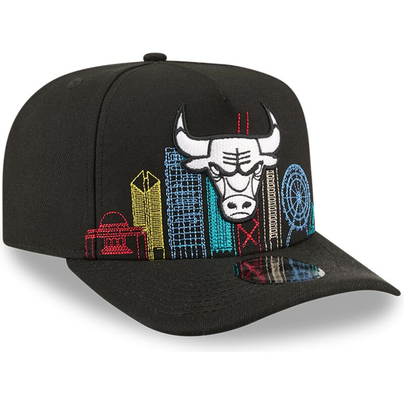 bone-curvo-preto-snapback-9fifty-a-frame-precurved-skyline-da-chicago-bulls-nba-da-new-era