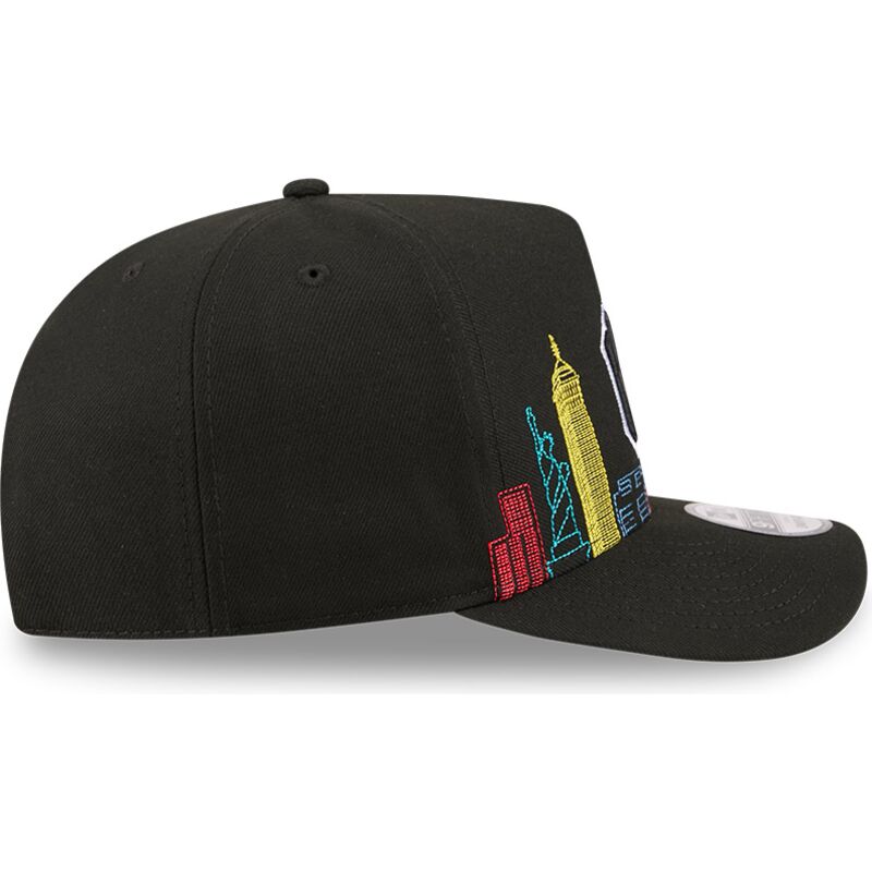 bone-curvo-preto-snapback-9fifty-a-frame-precurved-skyline-da-new-york-yankees-mlb-da-new-era