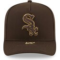 bone-curvo-castanho-snapback-9fifty-a-frame-precurved-visor-pin-da-chicago-white-sox-mlb-da-new-era