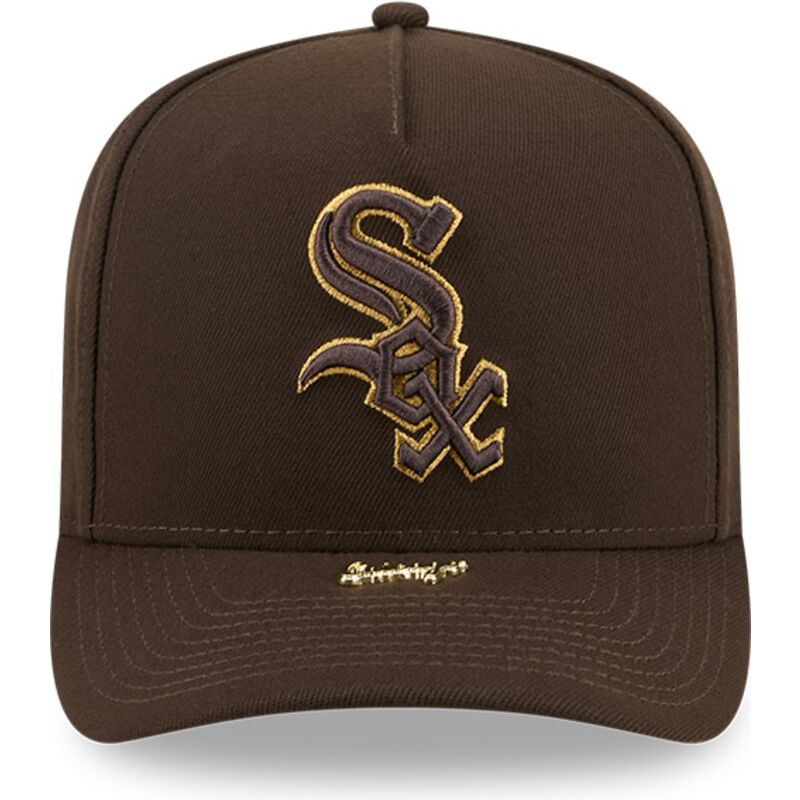 bone-curvo-castanho-snapback-9fifty-a-frame-precurved-visor-pin-da-chicago-white-sox-mlb-da-new-era