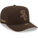 bone-curvo-castanho-snapback-9fifty-a-frame-precurved-visor-pin-da-chicago-white-sox-mlb-da-new-era