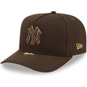 bone-curvo-castanho-snapback-9fifty-a-frame-precurved-visor-pin-da-new-york-yankees-mlb-da-new-era