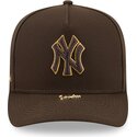 bone-curvo-castanho-snapback-9fifty-a-frame-precurved-visor-pin-da-new-york-yankees-mlb-da-new-era