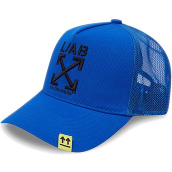 Boné trucker azul com logo preto Clamp Arrows da L/AB c/o Off-White™