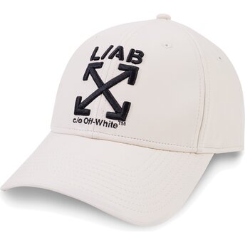 Boné curvo bege ajustável Clamp Arrows PU Leather da L/AB c/o Off-White™