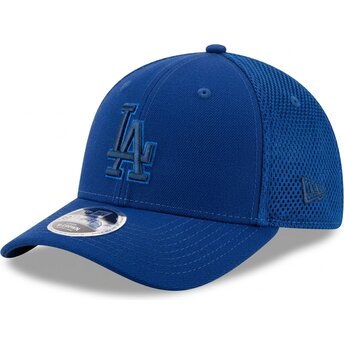 Boné curvo azul justo com logo azul 39THIRTY M-Crown Neo da Los Angeles Dodgers MLB da New Era