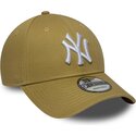 bone-curvo-khaki-ajustavel-9forty-league-essential-da-new-york-yankees-mlb-da-new-era