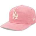 bone-curvo-rosa-ajustavel-19twenty-precurved-corduroy-pastel-da-los-angeles-dodgers-mlb-da-new-era