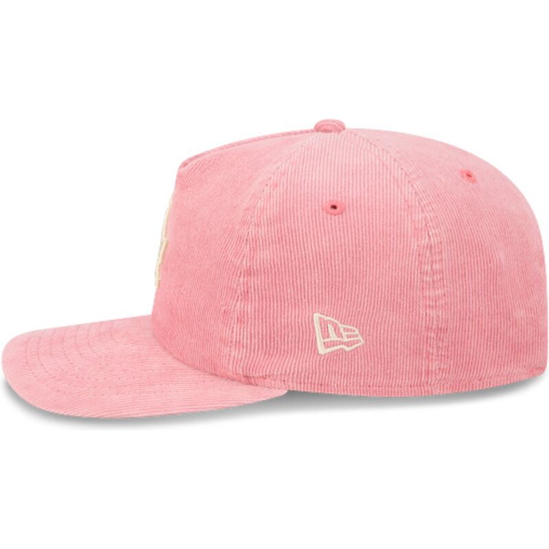 bone-curvo-rosa-ajustavel-19twenty-precurved-corduroy-pastel-da-los-angeles-dodgers-mlb-da-new-era