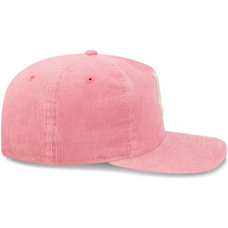 bone-curvo-rosa-ajustavel-19twenty-precurved-corduroy-pastel-da-los-angeles-dodgers-mlb-da-new-era