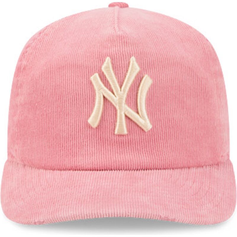bone-curvo-rosa-ajustavel-19twenty-precurved-corduroy-pastel-da-new-york-yankees-mlb-da-new-era