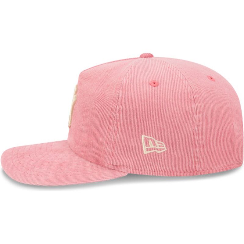 bone-curvo-rosa-ajustavel-19twenty-precurved-corduroy-pastel-da-new-york-yankees-mlb-da-new-era
