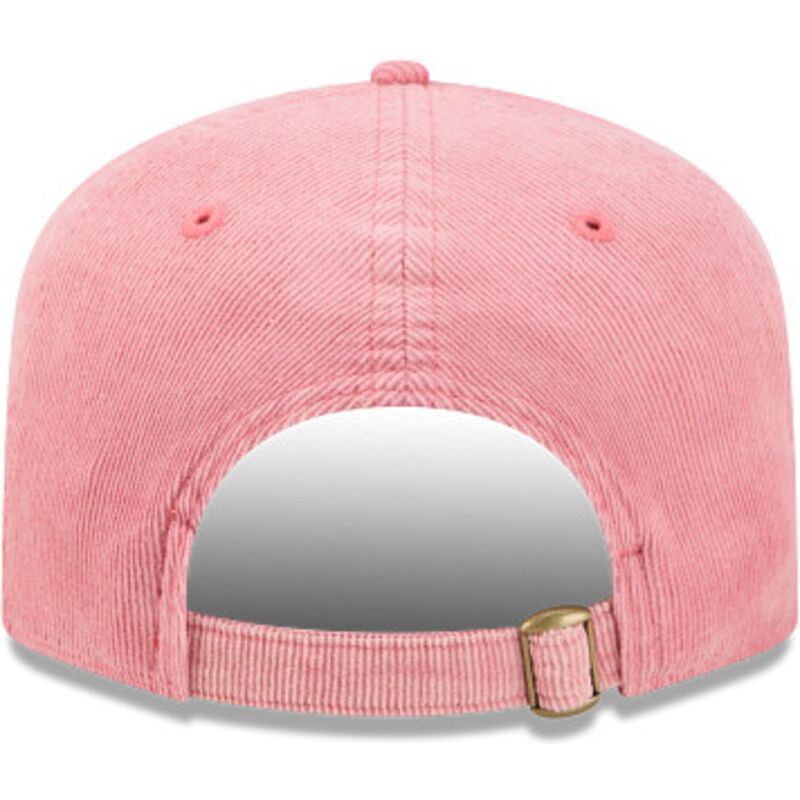 bone-curvo-rosa-ajustavel-19twenty-precurved-corduroy-pastel-da-new-york-yankees-mlb-da-new-era