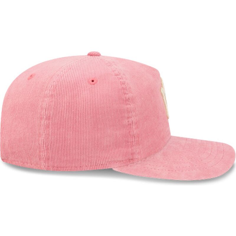 bone-curvo-rosa-ajustavel-19twenty-precurved-corduroy-pastel-da-new-york-yankees-mlb-da-new-era