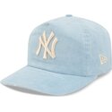bone-curvo-azul-ajustavel-19twenty-precurved-corduroy-pastel-da-new-york-yankees-mlb-da-new-era