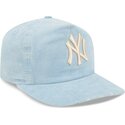 bone-curvo-azul-ajustavel-19twenty-precurved-corduroy-pastel-da-new-york-yankees-mlb-da-new-era