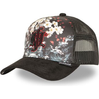 Boné trucker preto N°274 Sakura Wave da Rock’nFreeLife