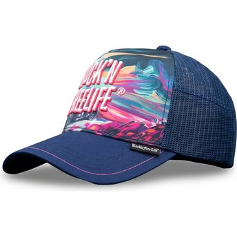 Boné trucker azul N°243 Ride Or Die da Rock’nFreeLife