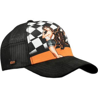 Boné trucker preto N°219 Vintage Racing da Rock’nFreeLife