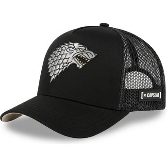 Boné trucker preto Casa Stark GOT2 STA A Guerra dos Tronos da Capslab